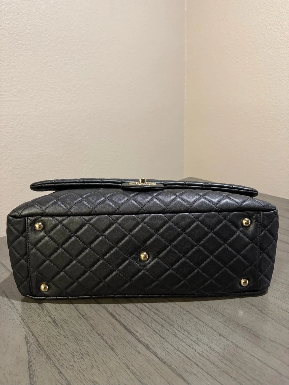 CHANEL XL Lambskin Black Gold Hardware